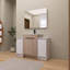 48 Inch Freestanding Bathroom Vanity with Ceramic Sink and 2-Storage Cabinets, Soft Closing Doors-968990478