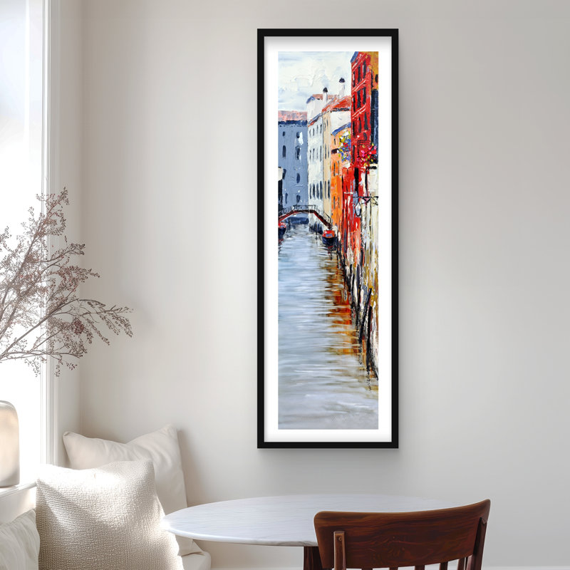 The Grand Canal Venice - Reproduction d'art encadrée contemporaine