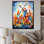 «Colorful Windmill Village II - Wind Turbines», art mural