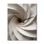 White Minimalism Spiral Poteries - Abstract Spirals Modern Wall Clock-1007364066