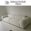 102.36" White 100% Polyester Modular Sofa cushion couch-109326961-109326964