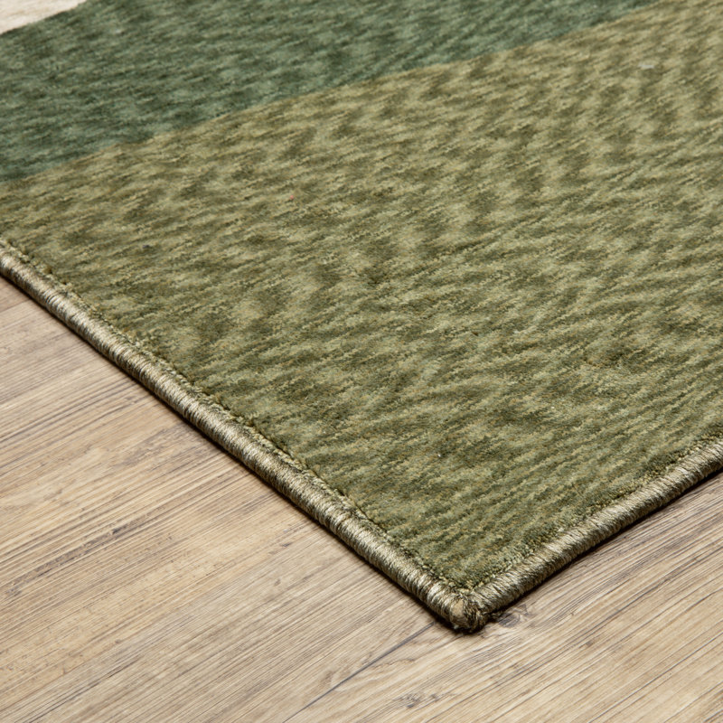 Tapis multicolore abstrait Holub, Rectangle 7 pi 10 po x 11 pi 2 po