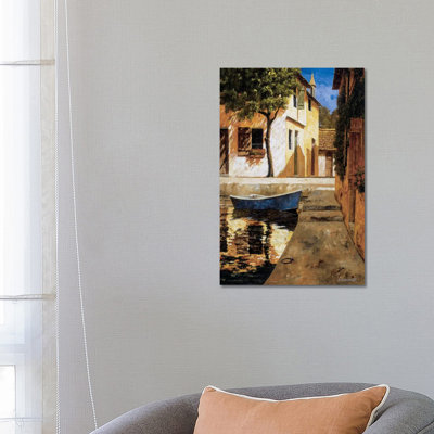 Touch Of Blue by Gilles Archambault - Wrapped Canvas Painting