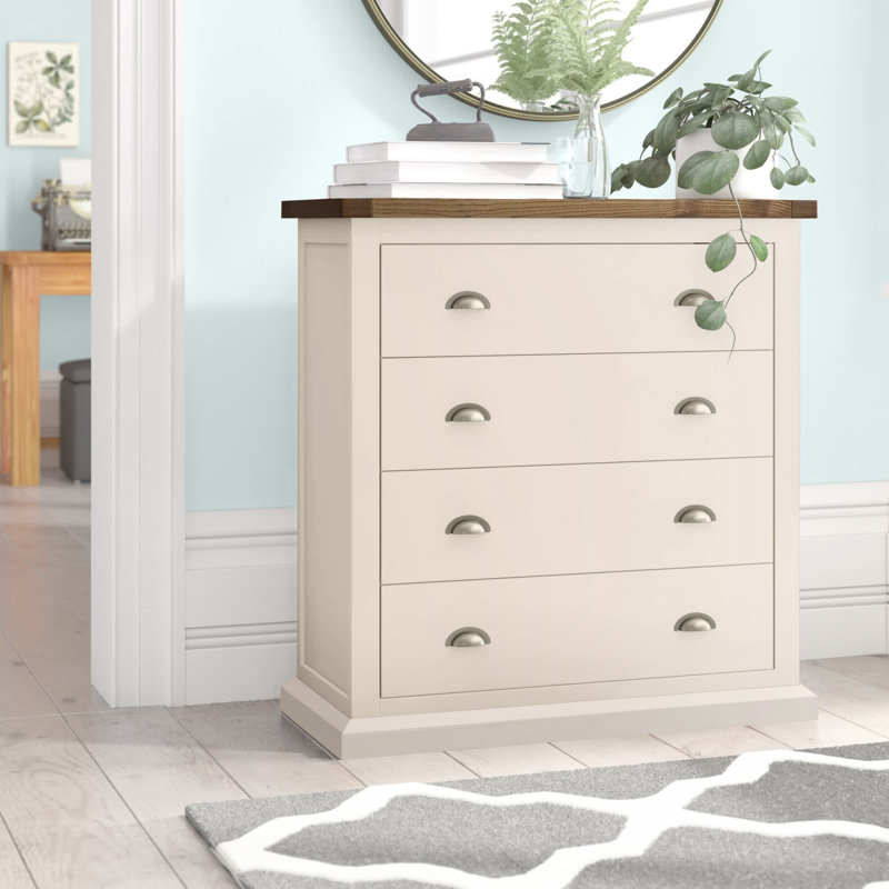 Newport 90cm W 4 - Drawer Chest of Drawers, Off White