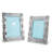 Equestrian Silver Metal Embossed Picture Frame