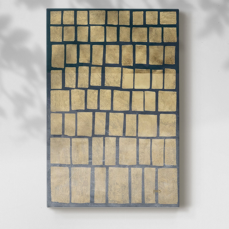 Imprimé bleu Yonder, H 18 po x l 12 po