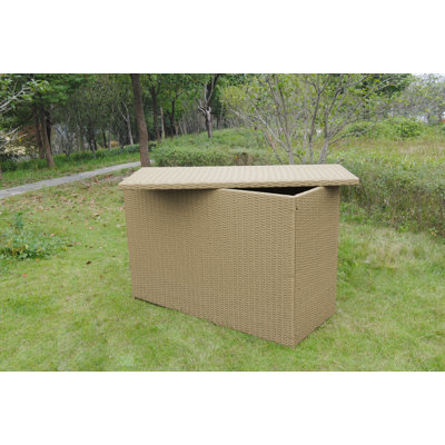 Dakota Fields Odelie W Water Resistant Wicker Deck Box