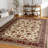 Clarence Oriental Beige Area Rug - Beige/Red-1551528705