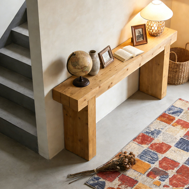 Console en bois massif 63 "