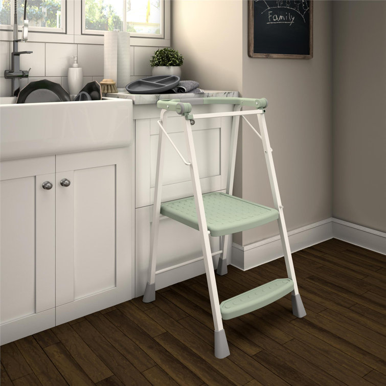 COSCO 2-Step Kitchen Stepper Adult Folding Step Stool, Kids Folding Kitchen "Helper"