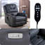 Fauteuil de massage chauffant en cuir véritable-98194843