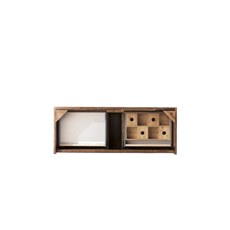 Mantova 47.25'' W Single Vanity, Glossy White/Champagne Brass, Glossy White