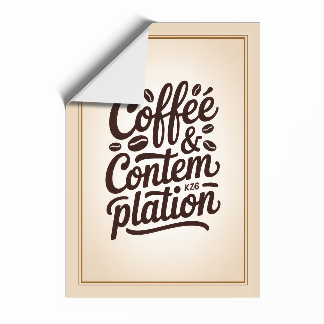 Coffee and Contemplation Vintage - Framed Print
