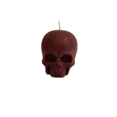 Halloween Decor Spooky Skull Figurine Aroma Candle Black Orange Burgundy White Halloween Party Tiered Tray Ornament