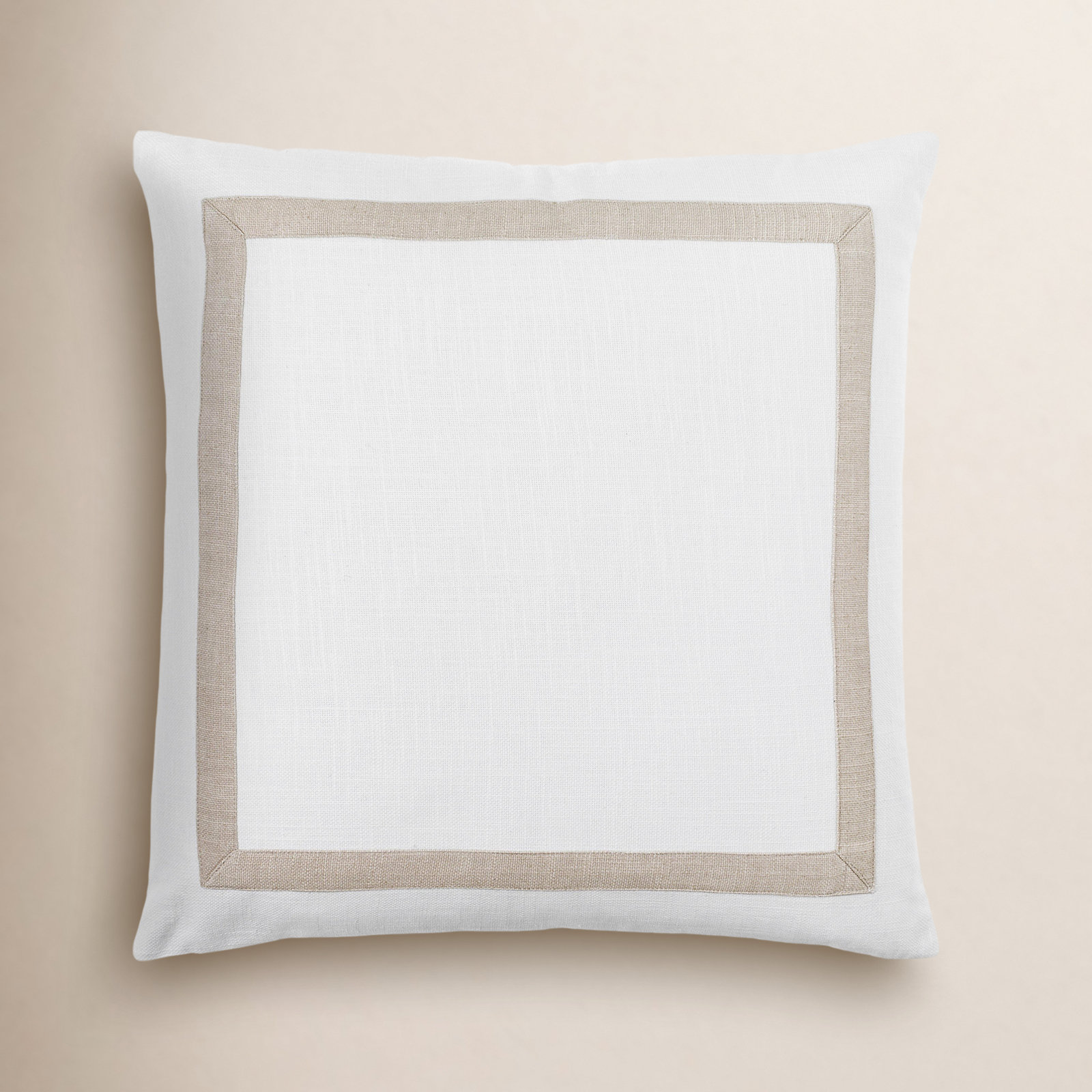 Vivant Cotton Throw Pillow, 22" x 22", Down