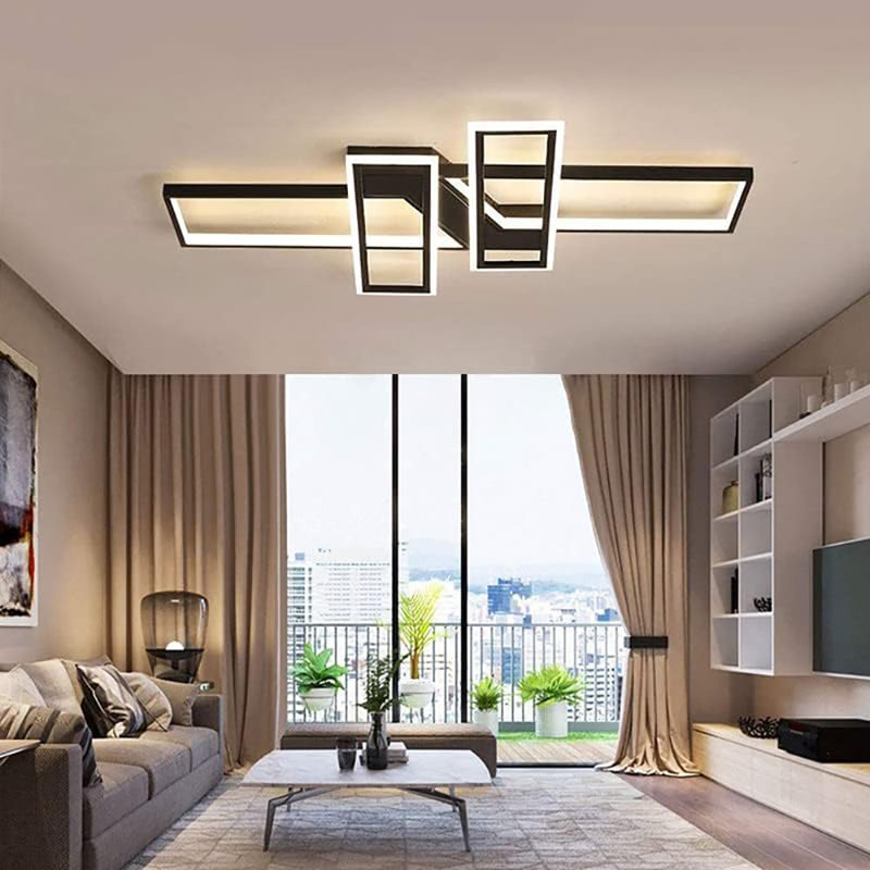 Odessa LED Flush Mount, Black