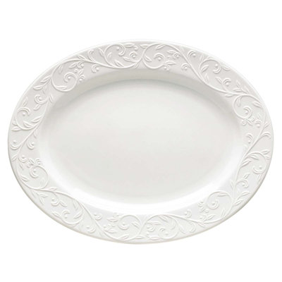 Lenox Opal Innocence Carved Oval Platter