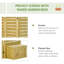 Espaces extérieurs autoportants en bois naturel et polyvalent
