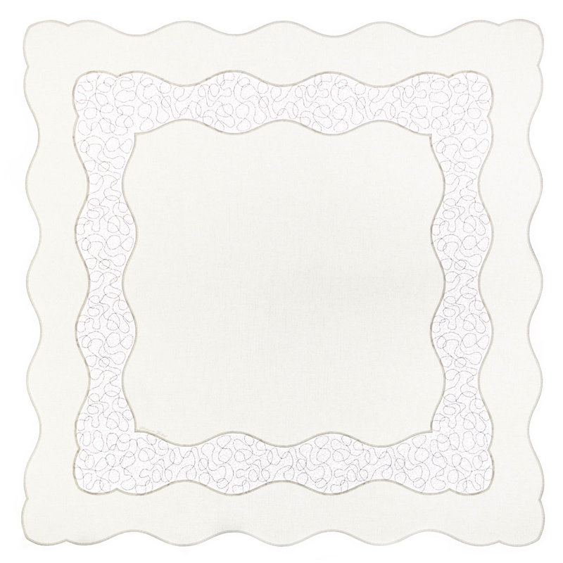 Mia Tablecloth, Ecru/Bronze