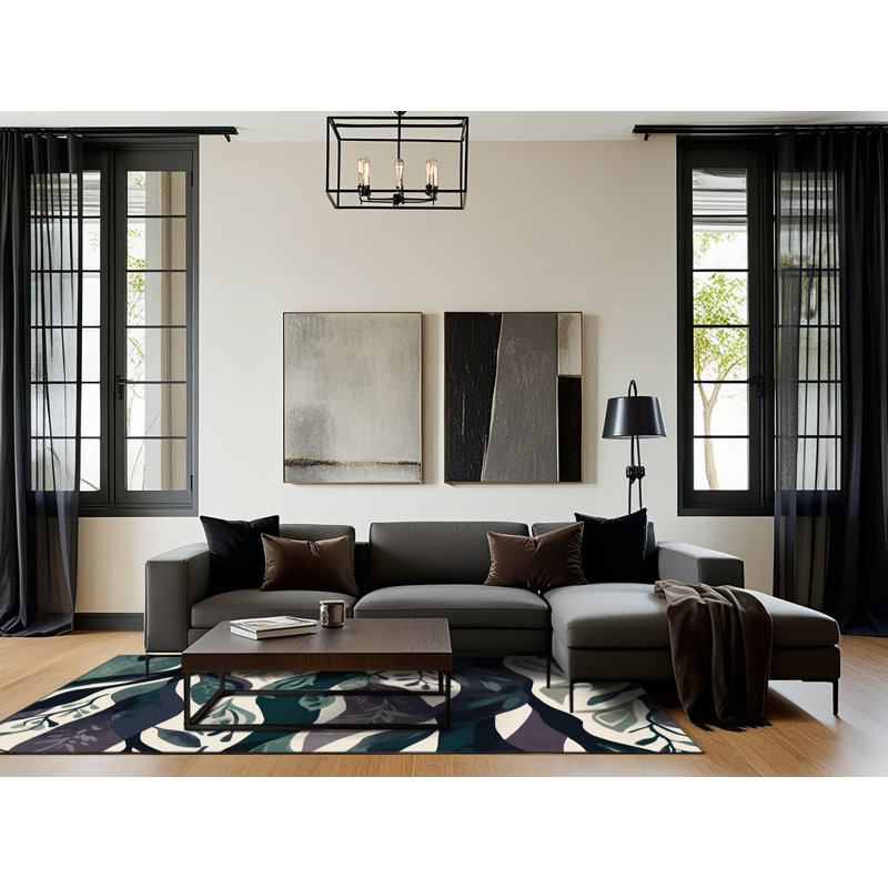 Golden Tendrils Rug, Round 8'