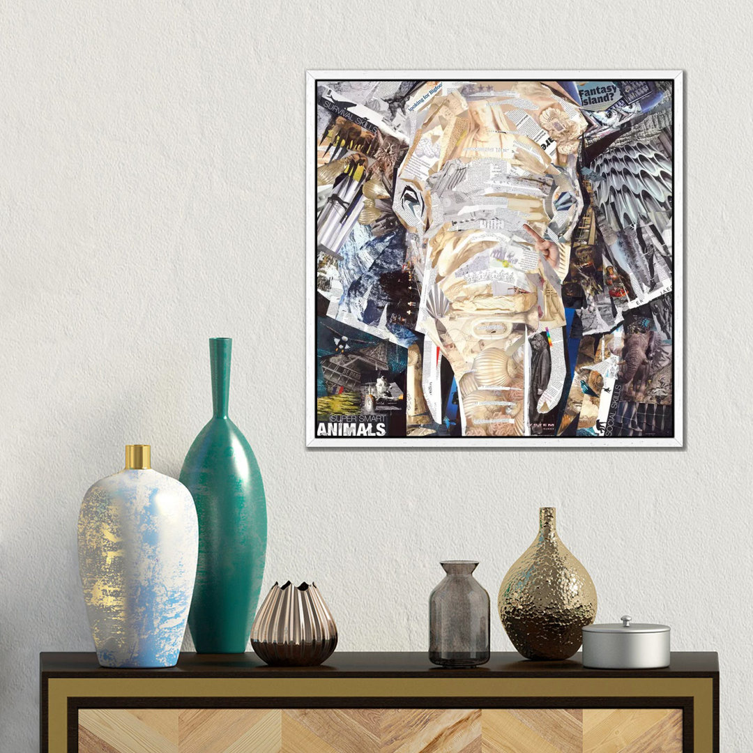 Leinwandbild Elephant's Gaze von James Grey