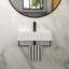 Lavabo de salle de bain mural simple 21 "avec porte-serviettes-117800388