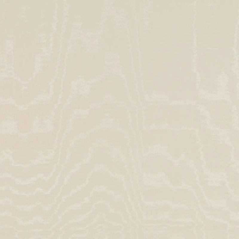 Aria Moire Fabric, Ecru