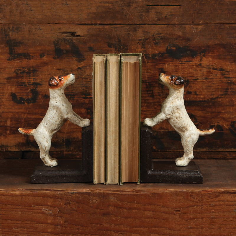 Traditional Metal Bookends Pair