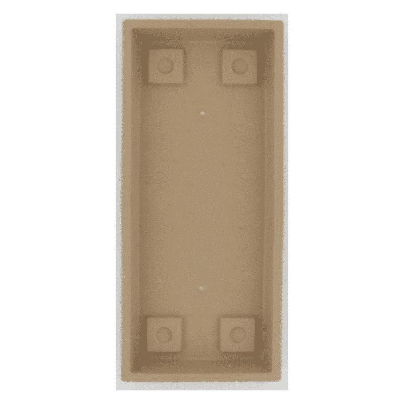 Stone Saucer Plant Stand, Beige, 2, 6" H x 25" W x 16" D
