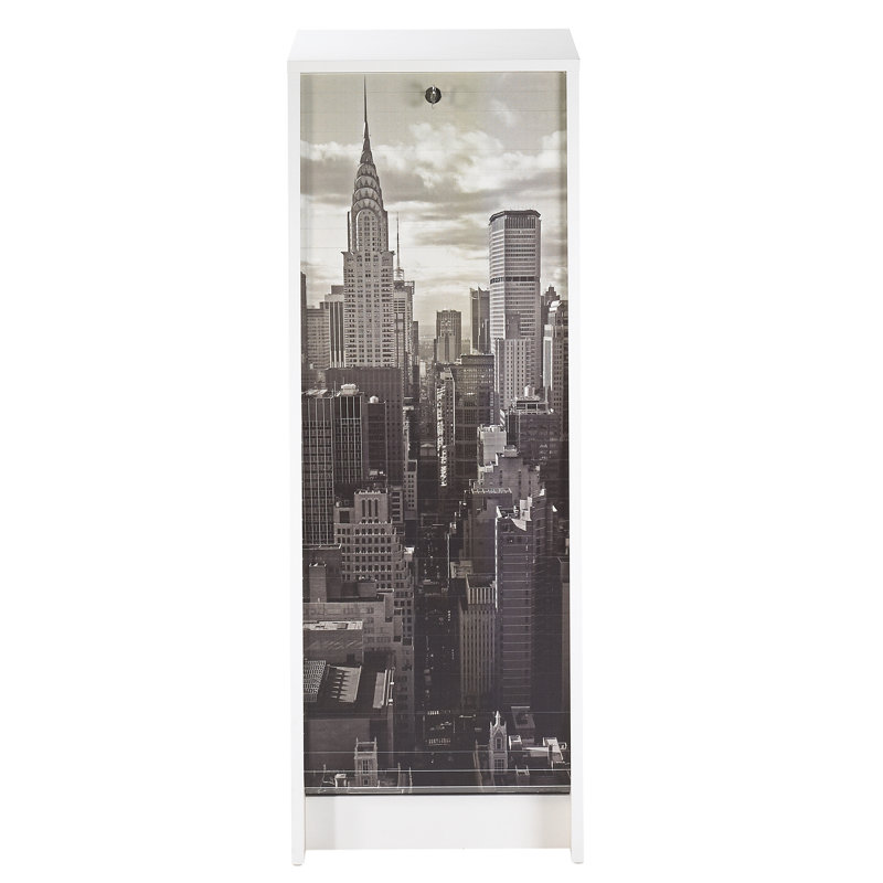 Gratiana 1 -Door 5 -Shelf, White