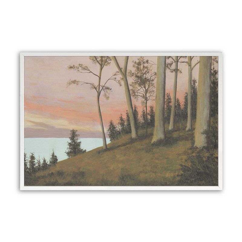"Télécommande Lakeshore I" par Michael Willett, reproduction d'art, H 30 po x l 40 po, Blanc