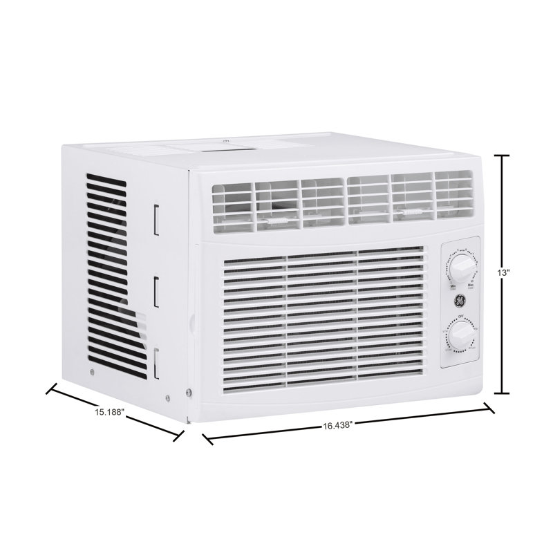 White 5000 BTU Window Air Conditioner with Remote and Sleep Mode