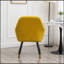 Chaise d'appoint rembourrée en velours Tuchico