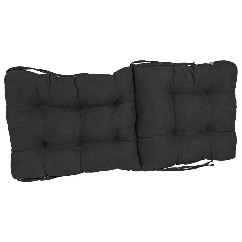 Coussin de siège / dossier en sergé pour l'intérieur, Noir