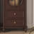 American modern solid wood accent cabinet