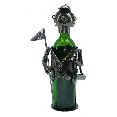 Ryson Wine Bottle Rack in Silver