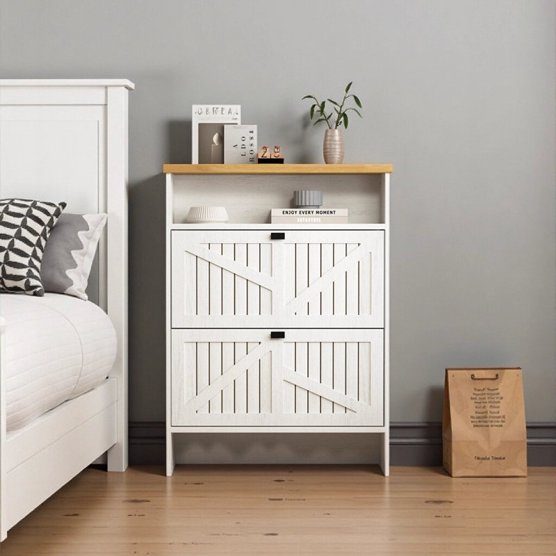 Armoire à chaussures pliante en MDF multi-fonctionnelle, moderne et minimaliste
