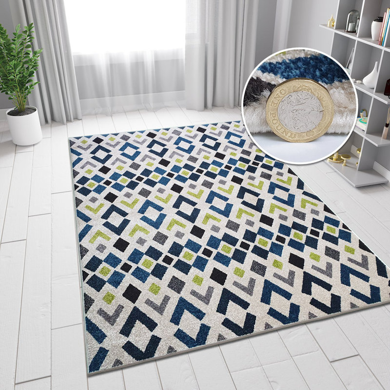 Tahani Geometric Area Rug, Rectangle 120 x 170cm