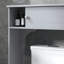 Armoire de rangement pour toilette avec tablettes réglables, support de toilette robuste et durable