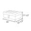 Repose-pieds rectangulaire avec rangement en similicuir de 35 po-1646825975-1646825970