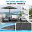 Parasol de patio 9 pi avec base-133047206