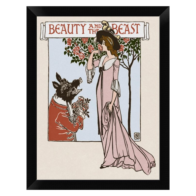 " Beauty And The Beast Title Page ", 12" H x 9" W