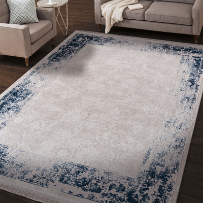 Tapis rectangulaire en coton Teresia