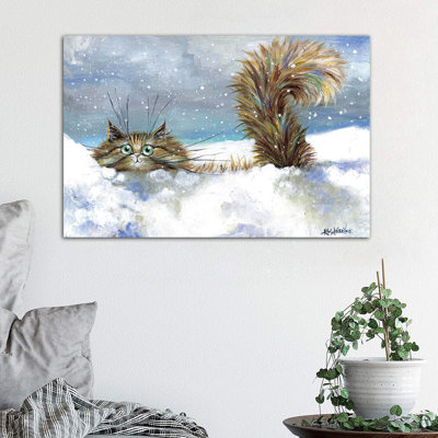 «In a Flurry» par Kim Haskins - reproduction d'art encadrée