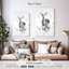 Cerf Brampt noir et blanc-108443682