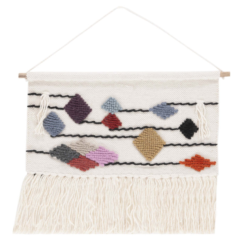 Bessemer Hand Woven Wool Wall Hanging - Rod Included