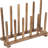 Solid Wood Boot Holder Rack For Entryway Shoe Storage, Organizes And Dries 6 Pairs Of Tall And Short Boots With Rustic Design