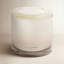 Bougie en verre, blanc d'hiver-105889180