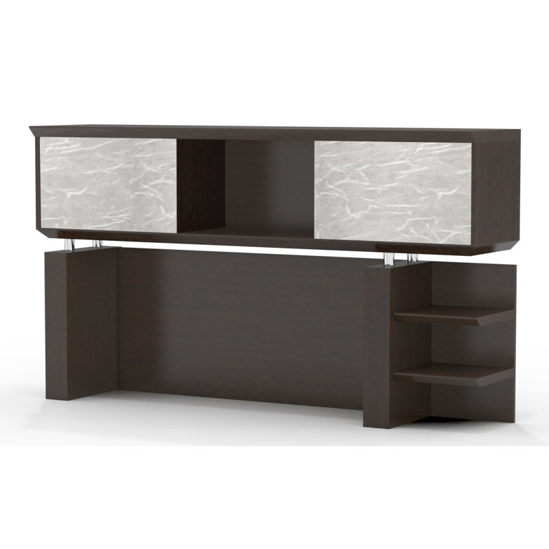 Huche de bureau Sterling, Bois de grève texturé, H 41,13 po x l 72 po x P 16,5 po