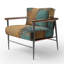 Fauteuil Kintsugi Retro Glam Vintage Gold On Turquoise V-108620877